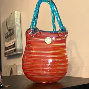 Colorful Striped Handbag